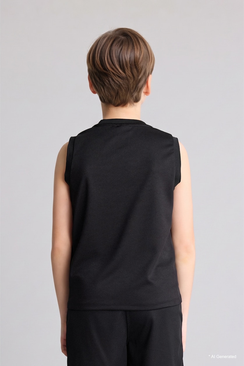 BOYS & TEENS Black Boy Regular Fit NBA Los Angeles Lakers Tulle Tank Top