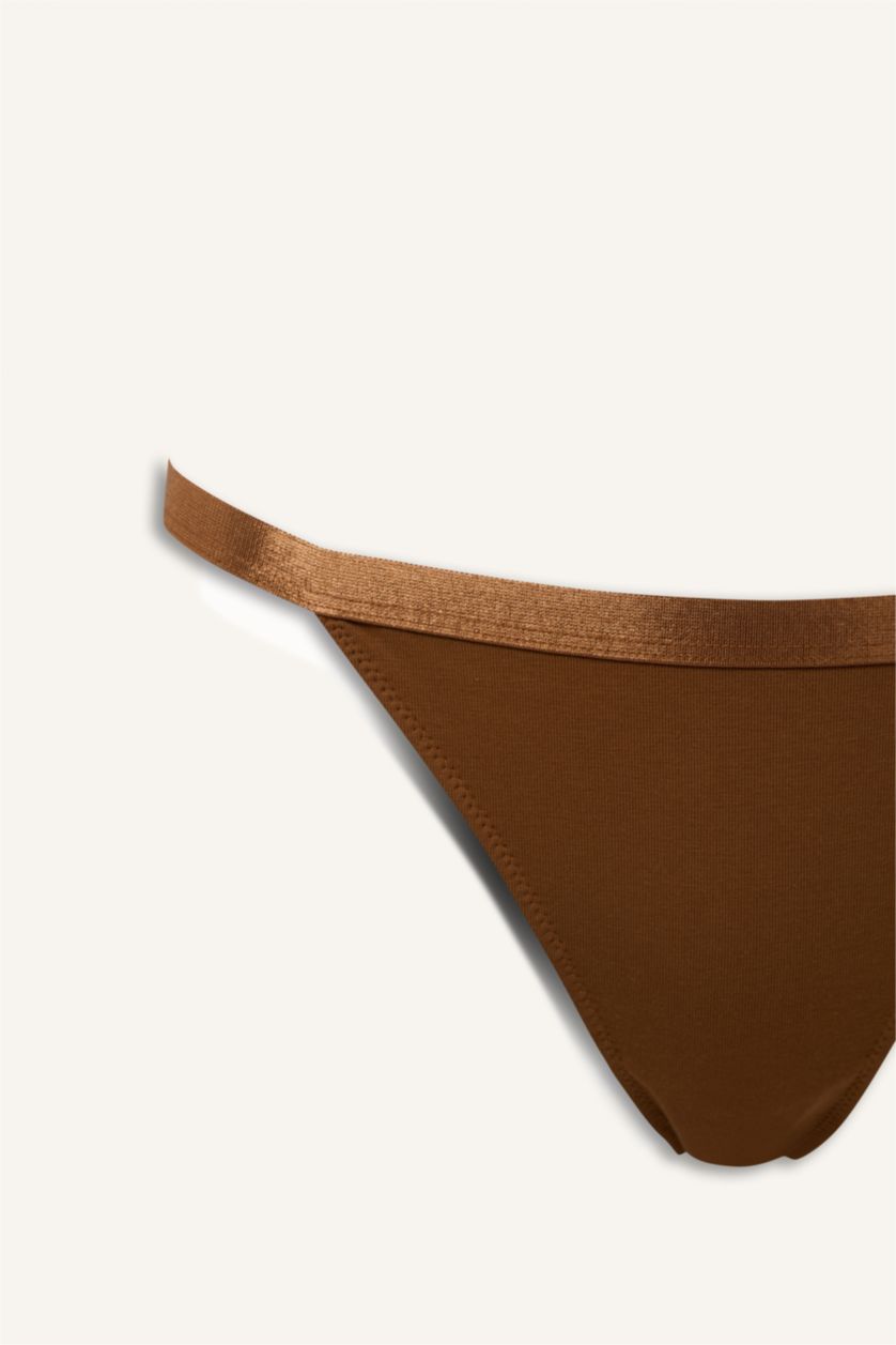 Kadın Camel Pamuklu Slip Külot