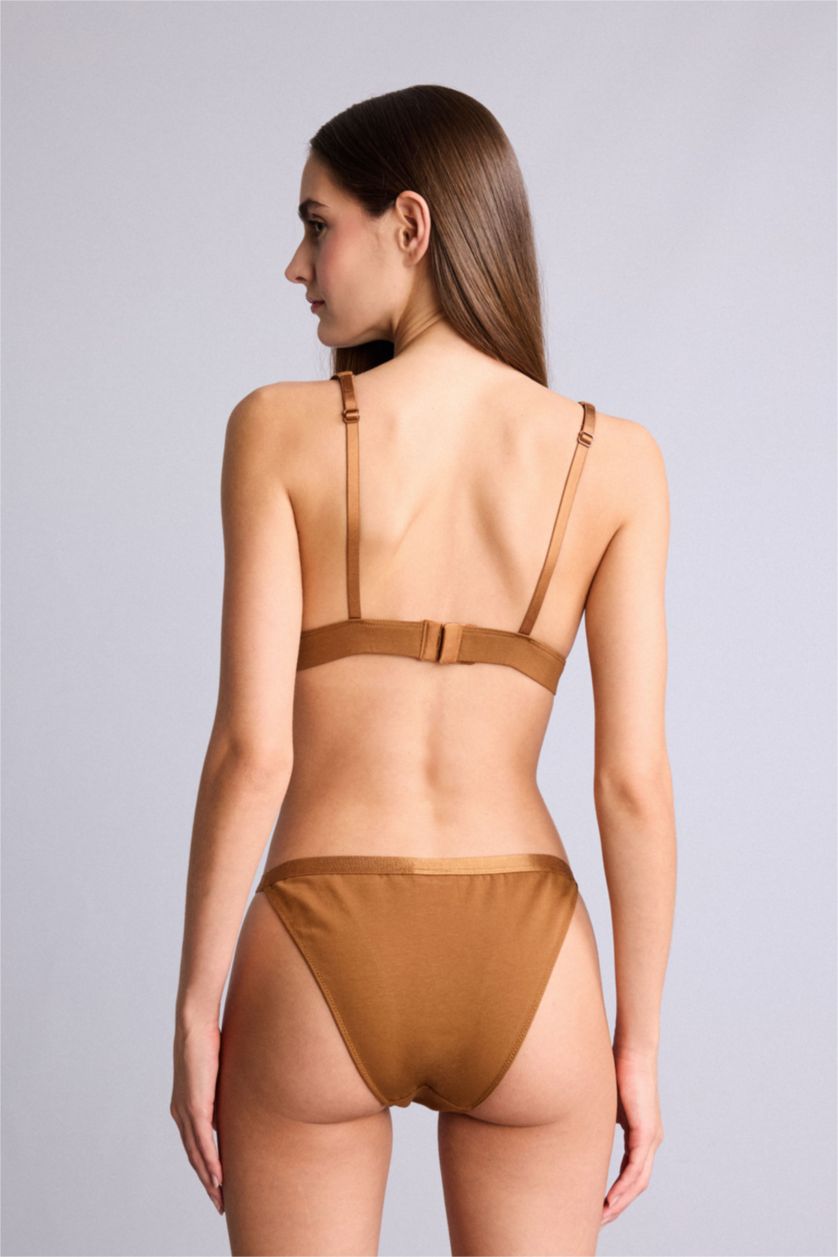 Kadın Camel Pamuklu Slip Külot