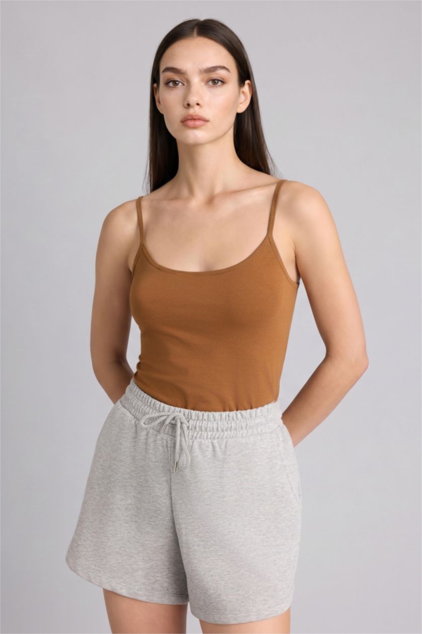Kadın Camel Pamuklu Atlet