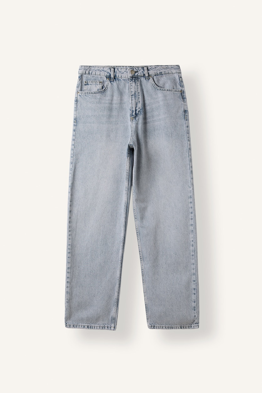 رجال أزرق فاتح Baggy Fit Trousers