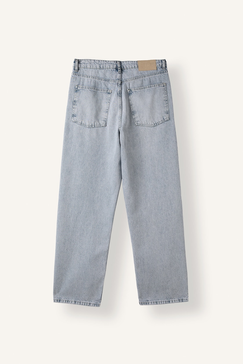 رجال أزرق فاتح Baggy Fit Trousers