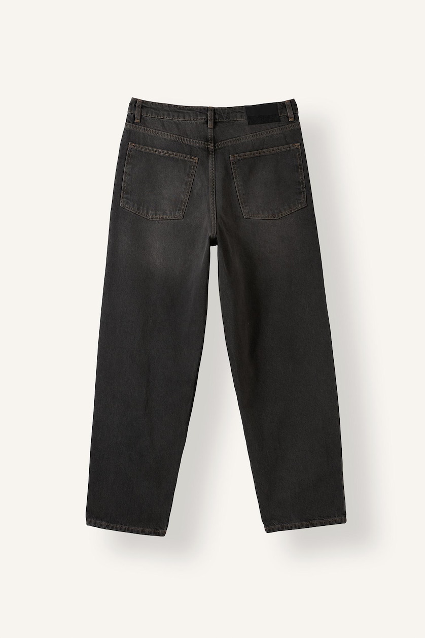 رجال أنثرا 100% Cotton Washed Baggy Fit Jeans