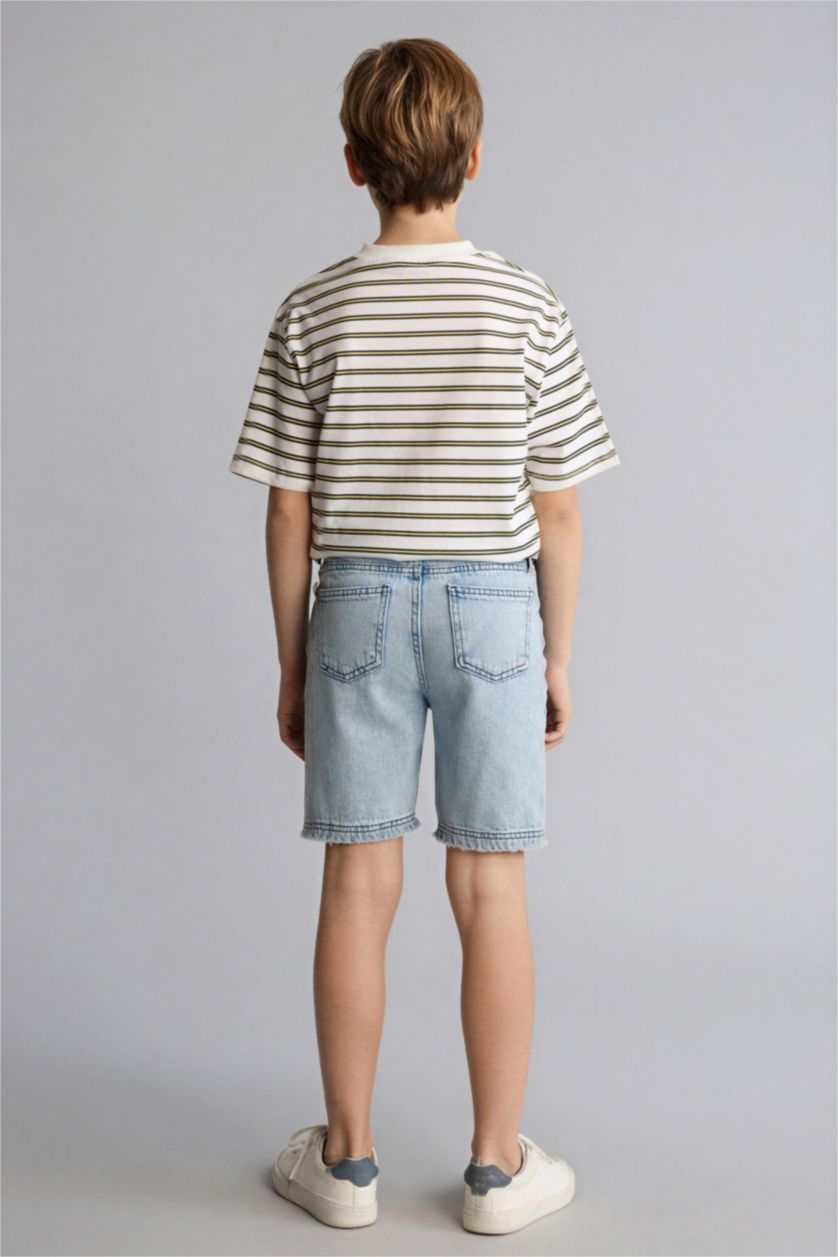 أولاد أزرق فاتح شورت قصة عادية برجل عادي