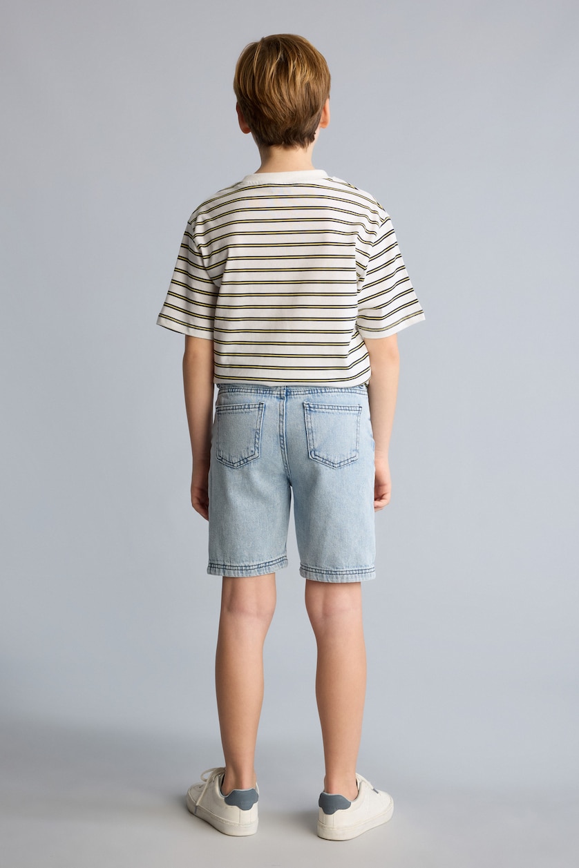 Young Boys - Teen Boys Light Blue Boy Regular Fit Denim Shorts