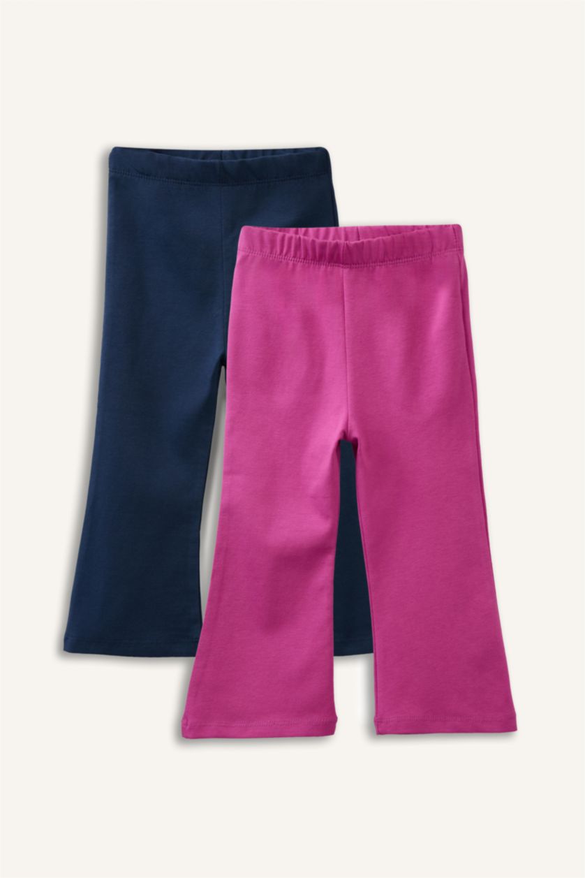 Kız Bebek Mor Ribana 2'li Tayt Kız Bebek