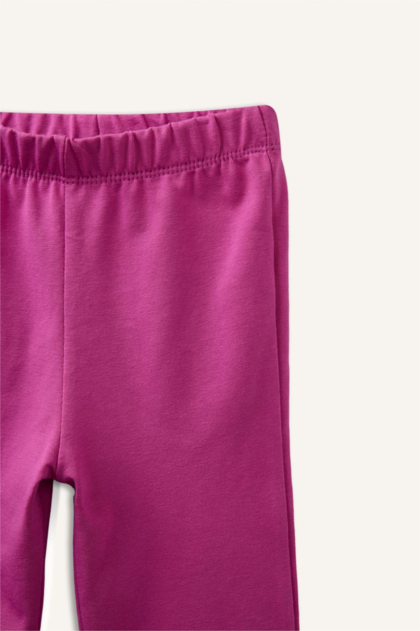 Kız Bebek Mor Ribana 2'li Tayt Kız Bebek