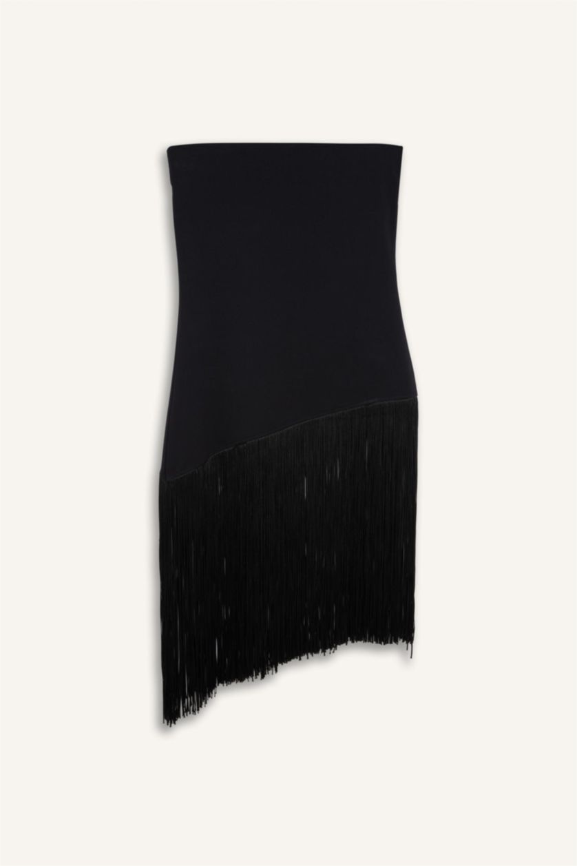 Kadın Siyah Afra x Defacto Slım Fıt Straplez Bürümcük Atlet