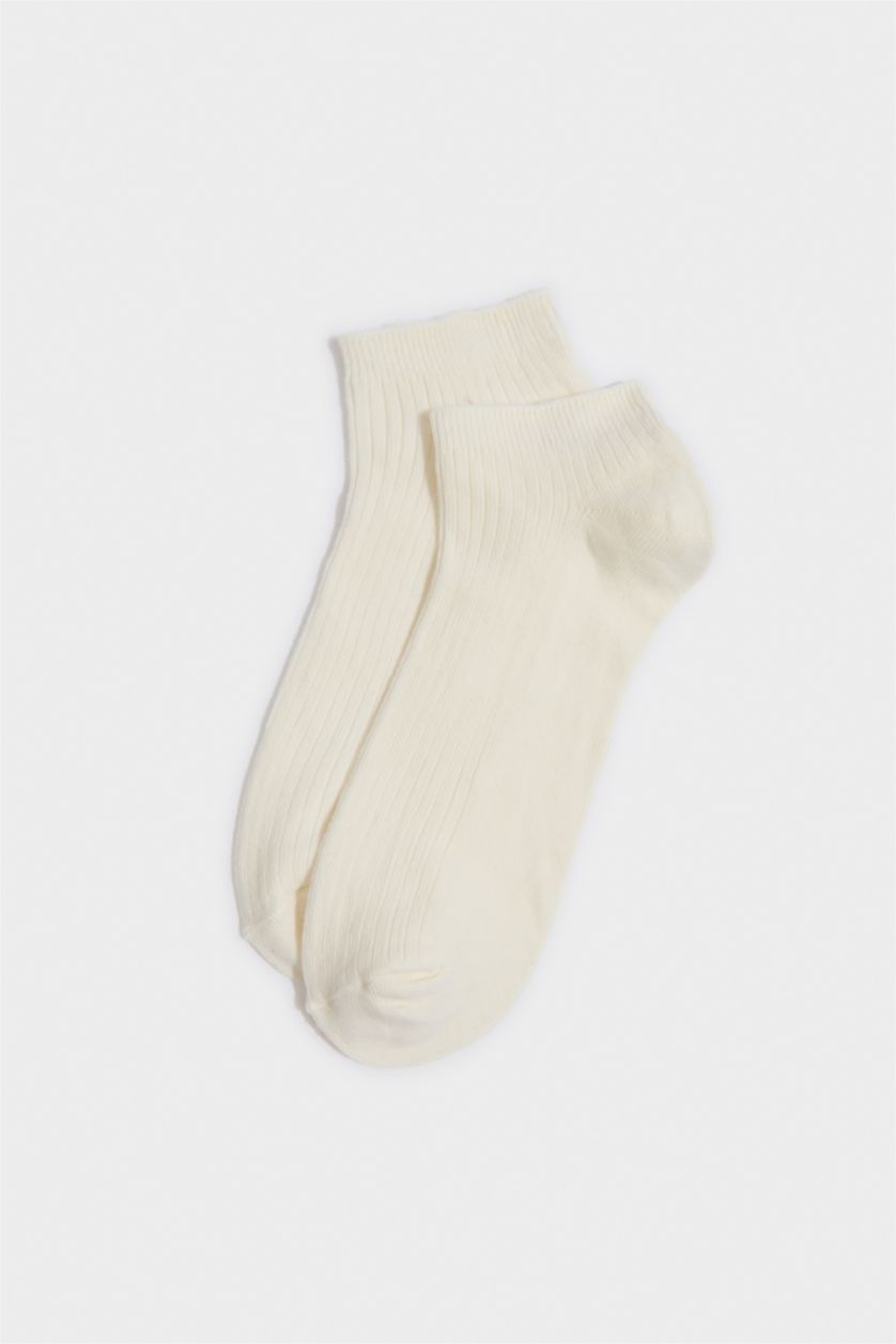 Kadın Açık Pembe 5'li Pamuklu Patik Çorap