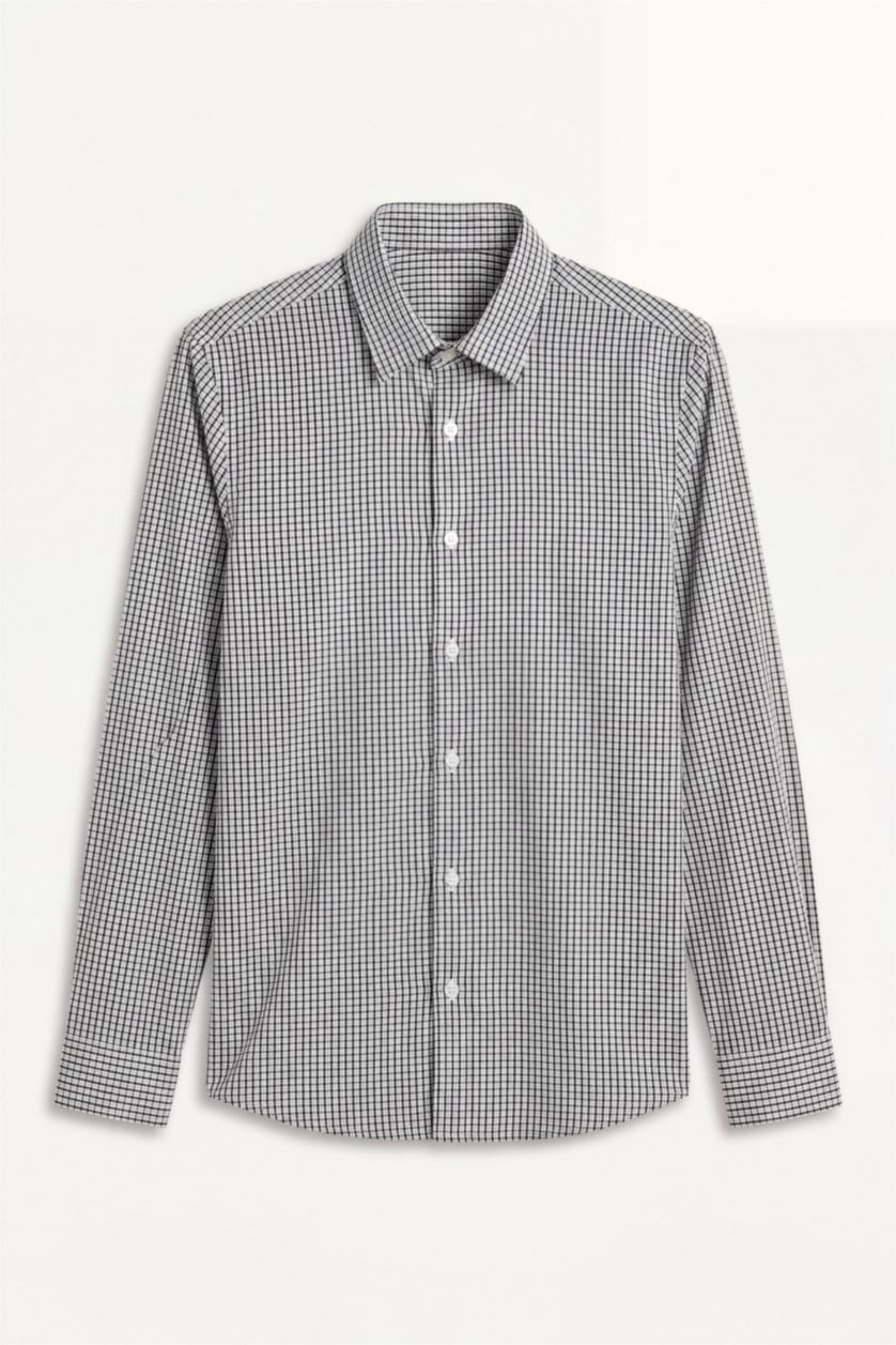 Man NAVY Slim Fit Popeline Long Sleeved Shirt