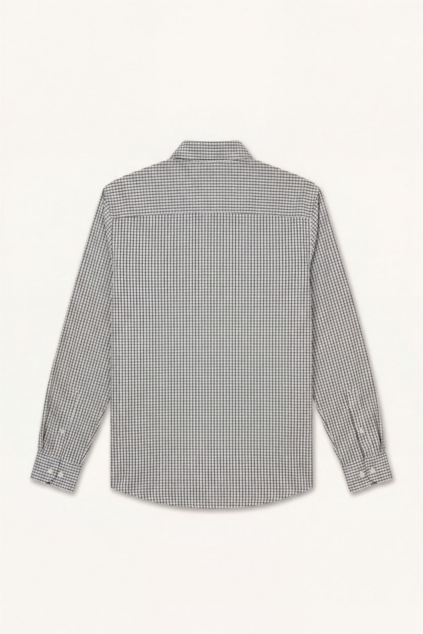 Man NAVY Slim Fit Popeline Long Sleeved Shirt