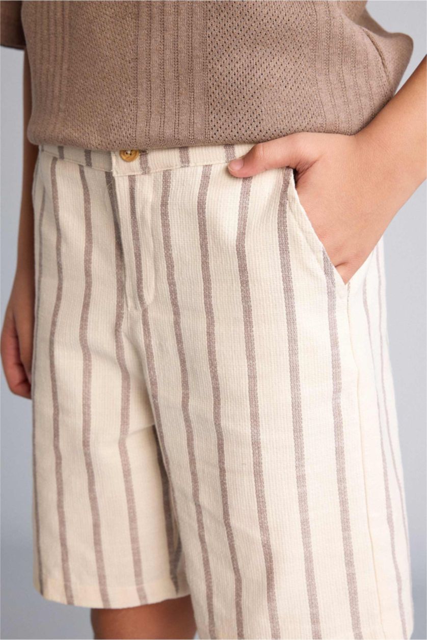 أولادي اللون الحجري شورت اولادي قصة عادية