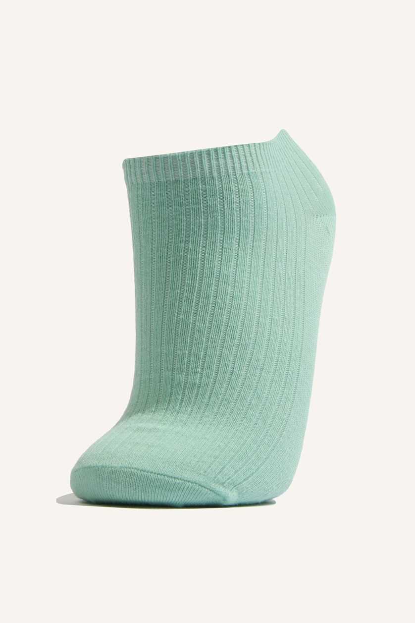 Young Girls - Teen Girls Light Green Girl 5 Piece Short Socks