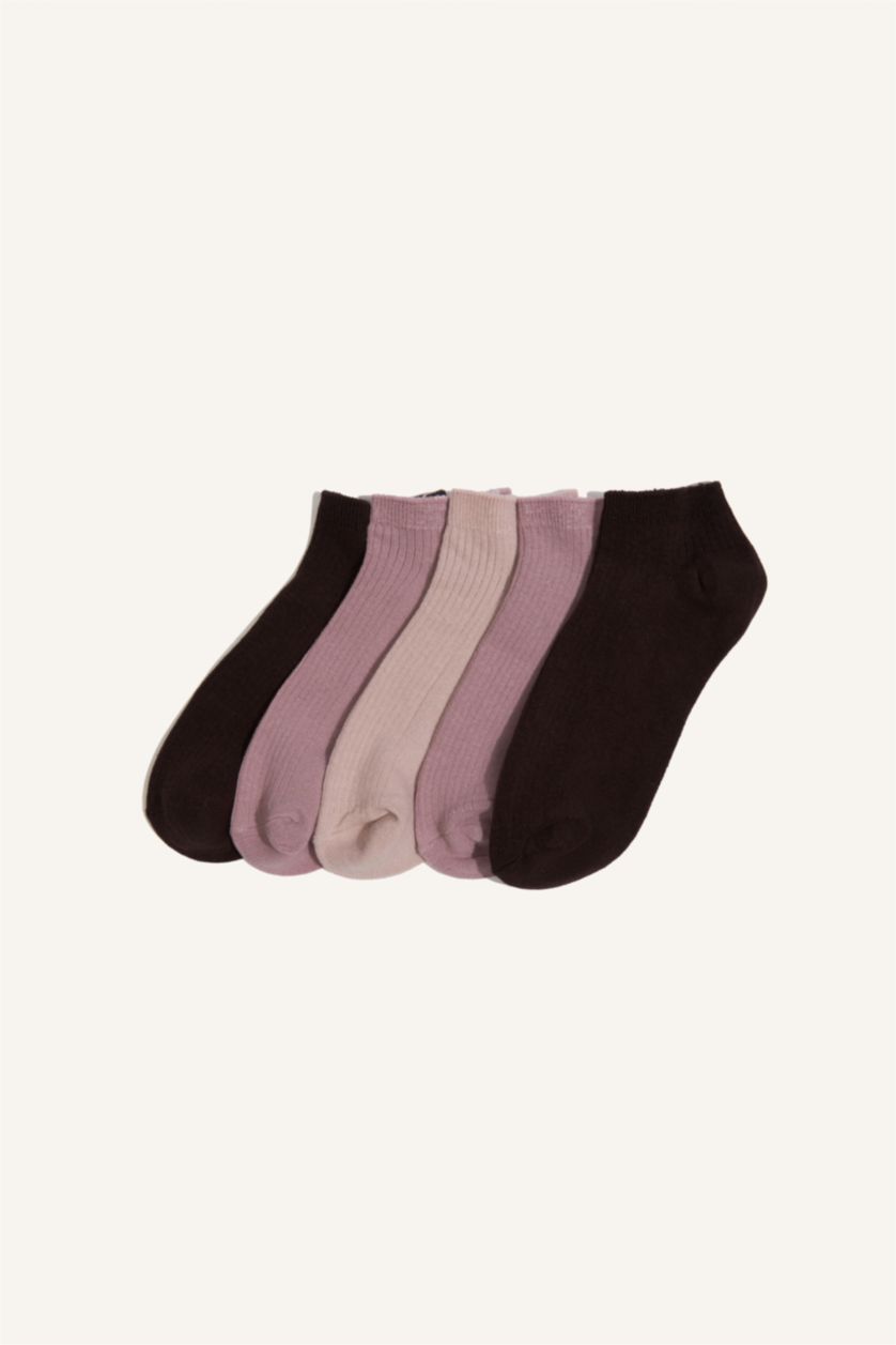 Young Girls - Teen Girls Pink Girl 5 Piece Short Socks