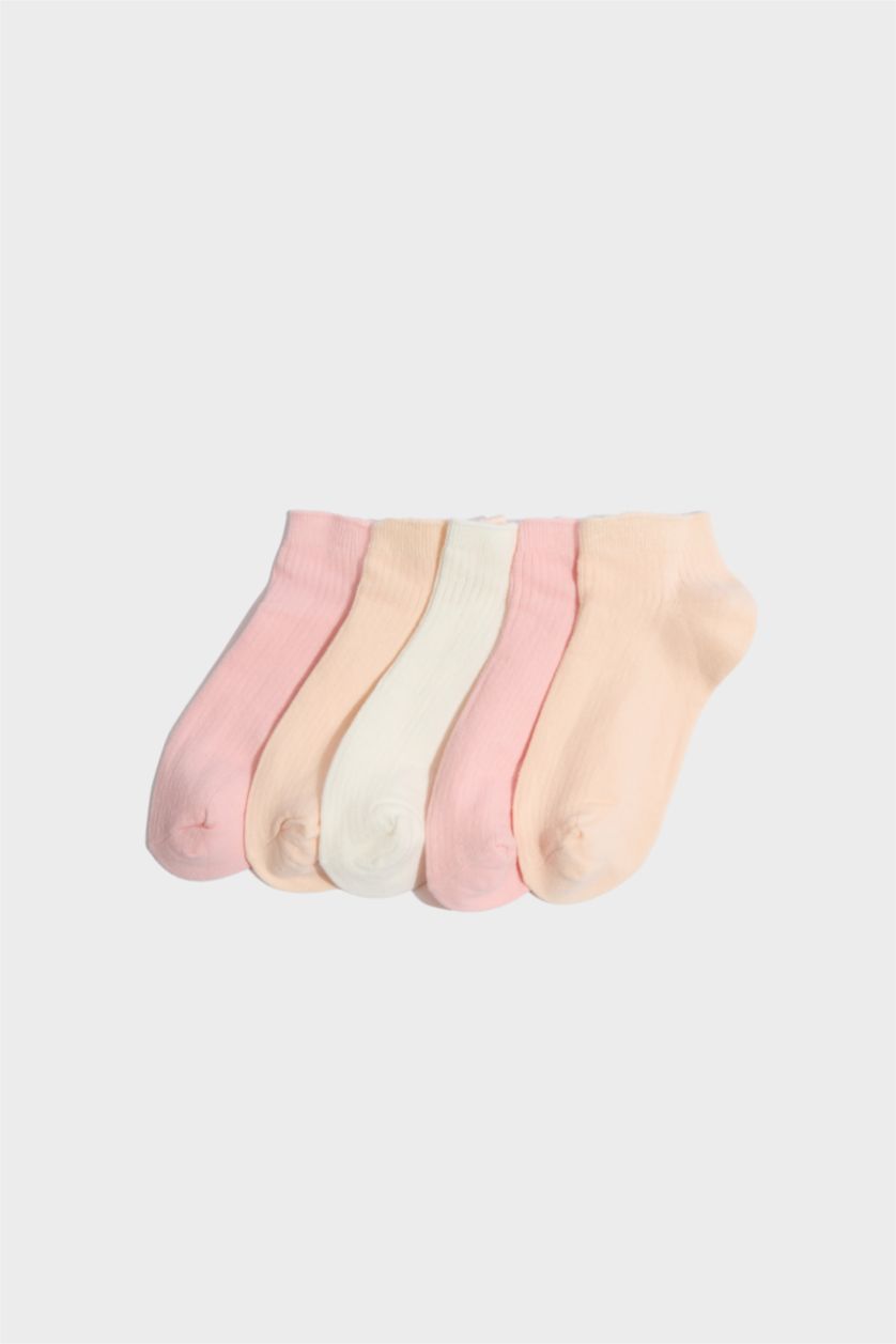 Young Girls - Teen Girls Light Pink Girl 5 Piece Short Socks