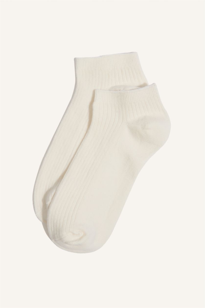 Kız Çocuk - Genç Kız Mürdüm Orta Kız Çocuk 5'li Pamuklu Patik Çorap
