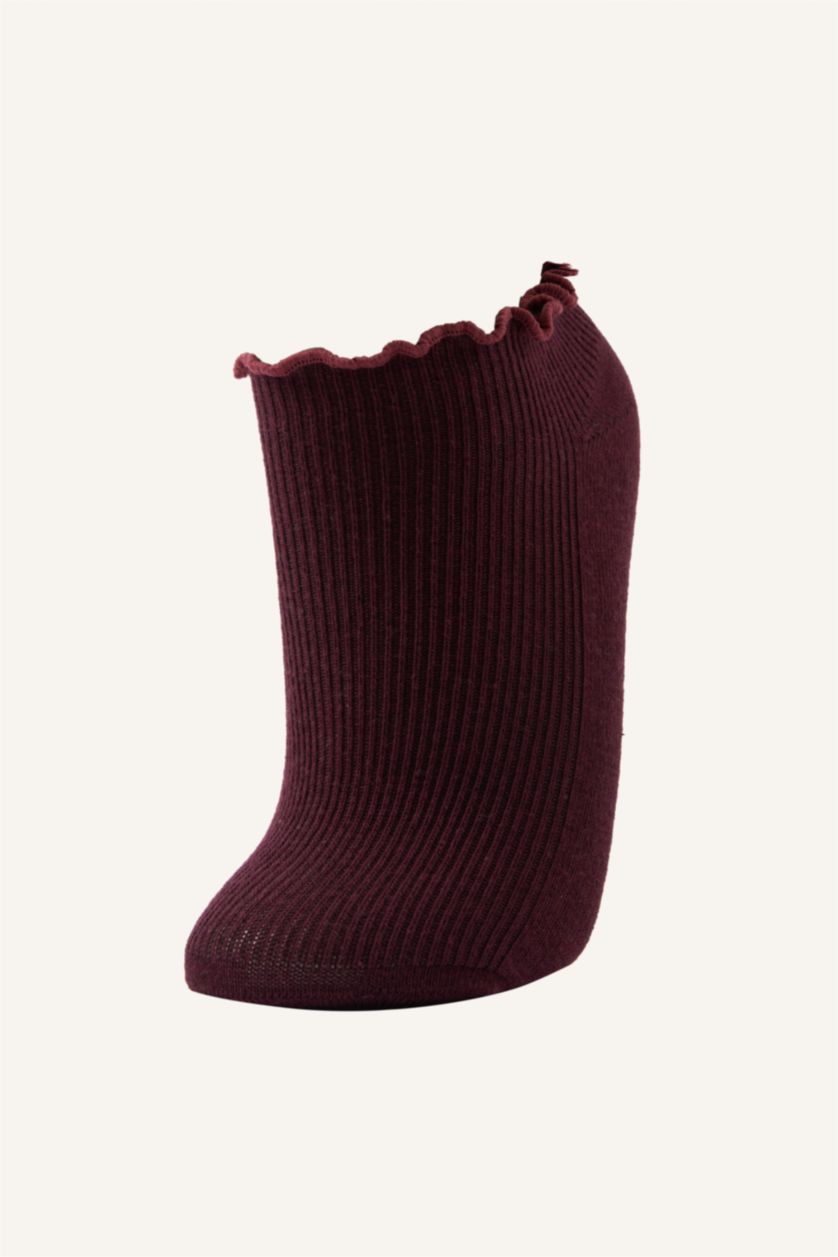 Kız Çocuk - Genç Kız Açık Pembe 3'lü Pamuklu Patik Çorap Kız Çocuk