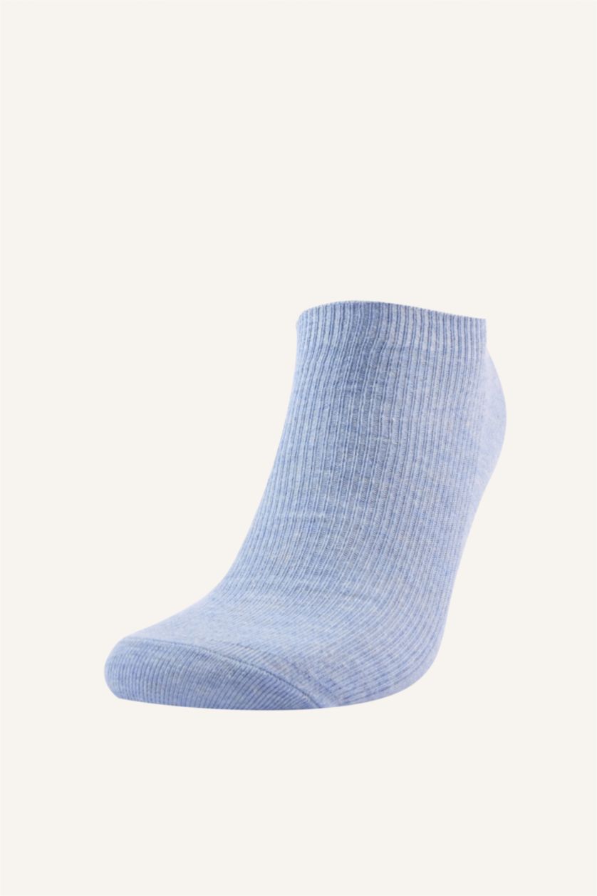 Men NAVY 5 Piece Cotton Short Socks