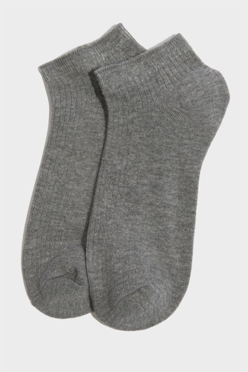 Erkek Çocuk - Genç Erkek Yeşil 5'li Pamuklu Patik Çorap Erkek Çocuk