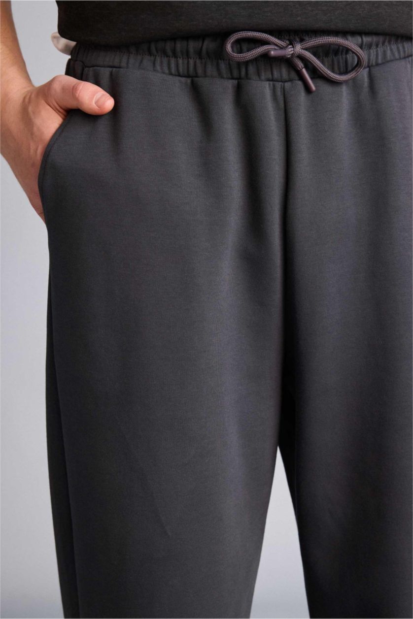 Erkek Antrasit Geniş Paça Pantolon