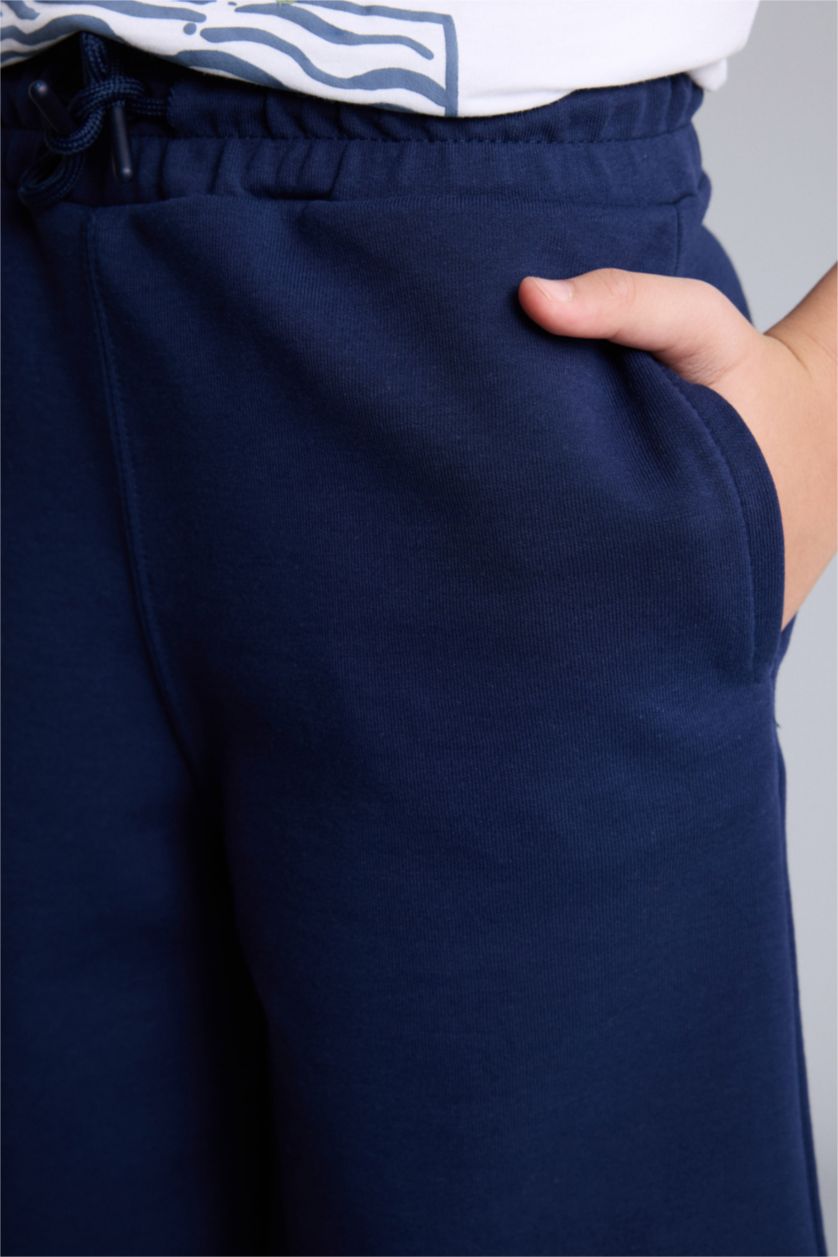 Erkek Çocuk - Genç Erkek Lacivert Oversıze Şort Erkek Çocuk