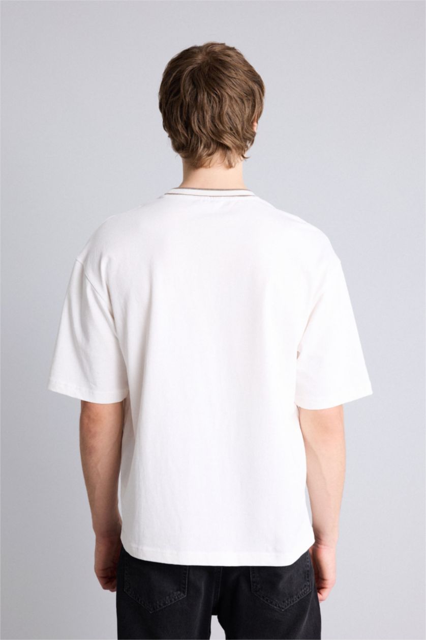 MAN Ecru Man Short Sleeve T-Shirt