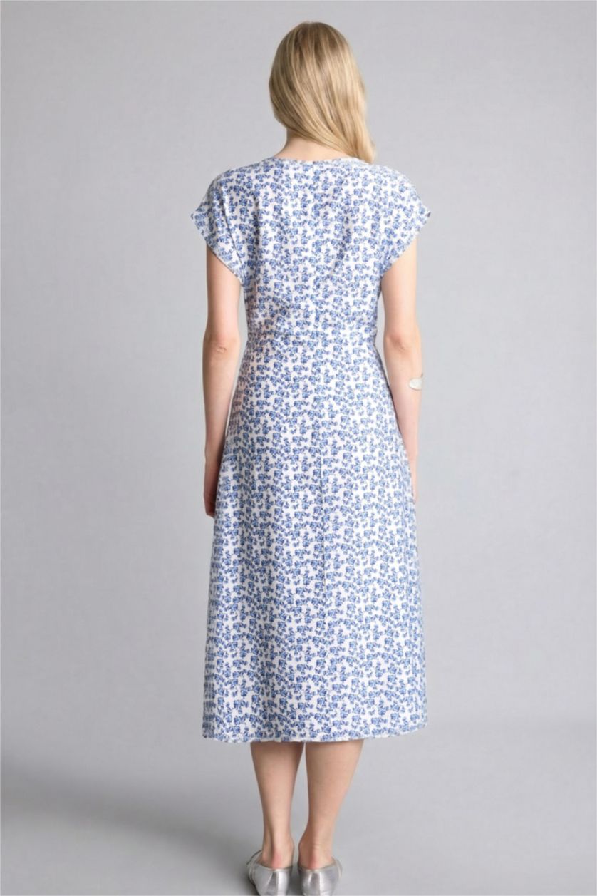 Woman Light Blue Dress