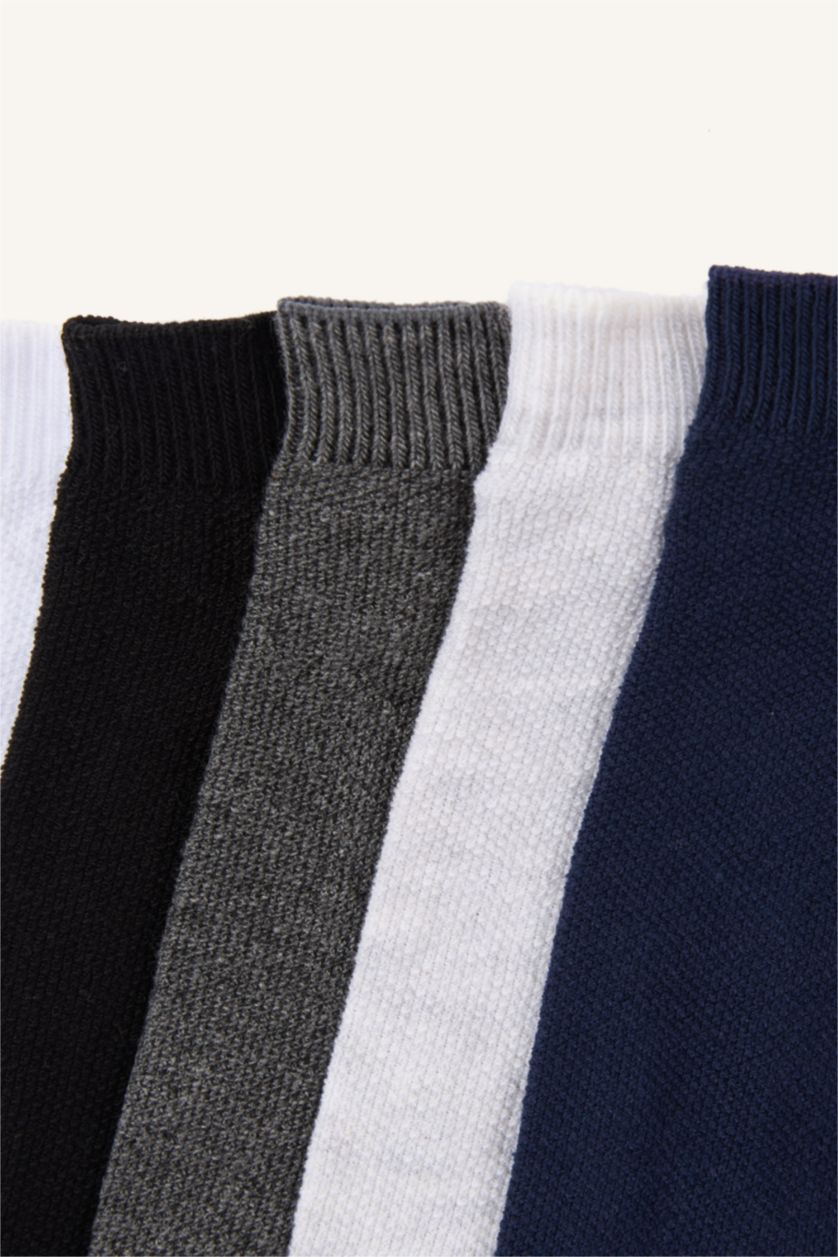 Erkek Karma Erkek 5'li Pamuklu Patik Çorap