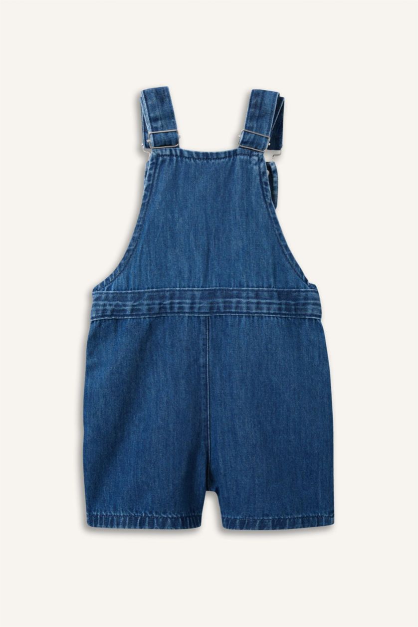 Baby Boys Blue Denim Regular Fit Jumpsuit