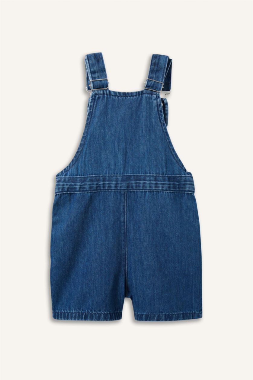Erkek Bebek Mavi Erkek Bebek Jean Salopet Tulum