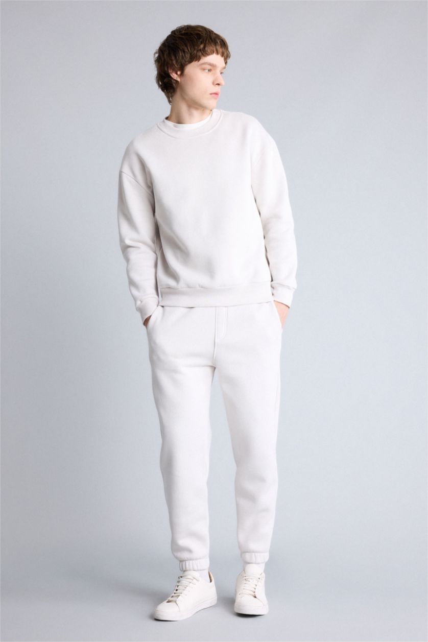 رجال اللون الحجري سيت اوفر سايز - قطعتين