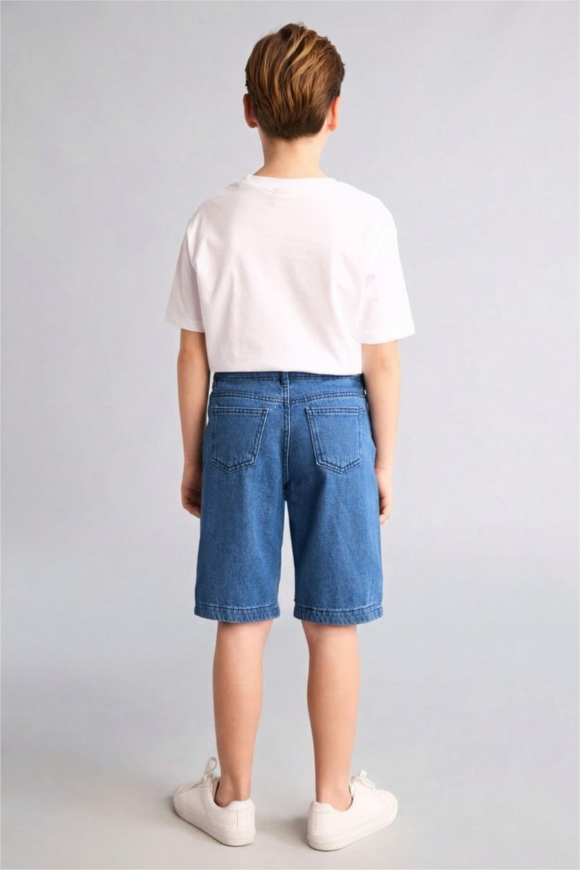 Erkek Çocuk - Genç Erkek Mavi Regular Fit Jean Pantolon Erkek Çocuk