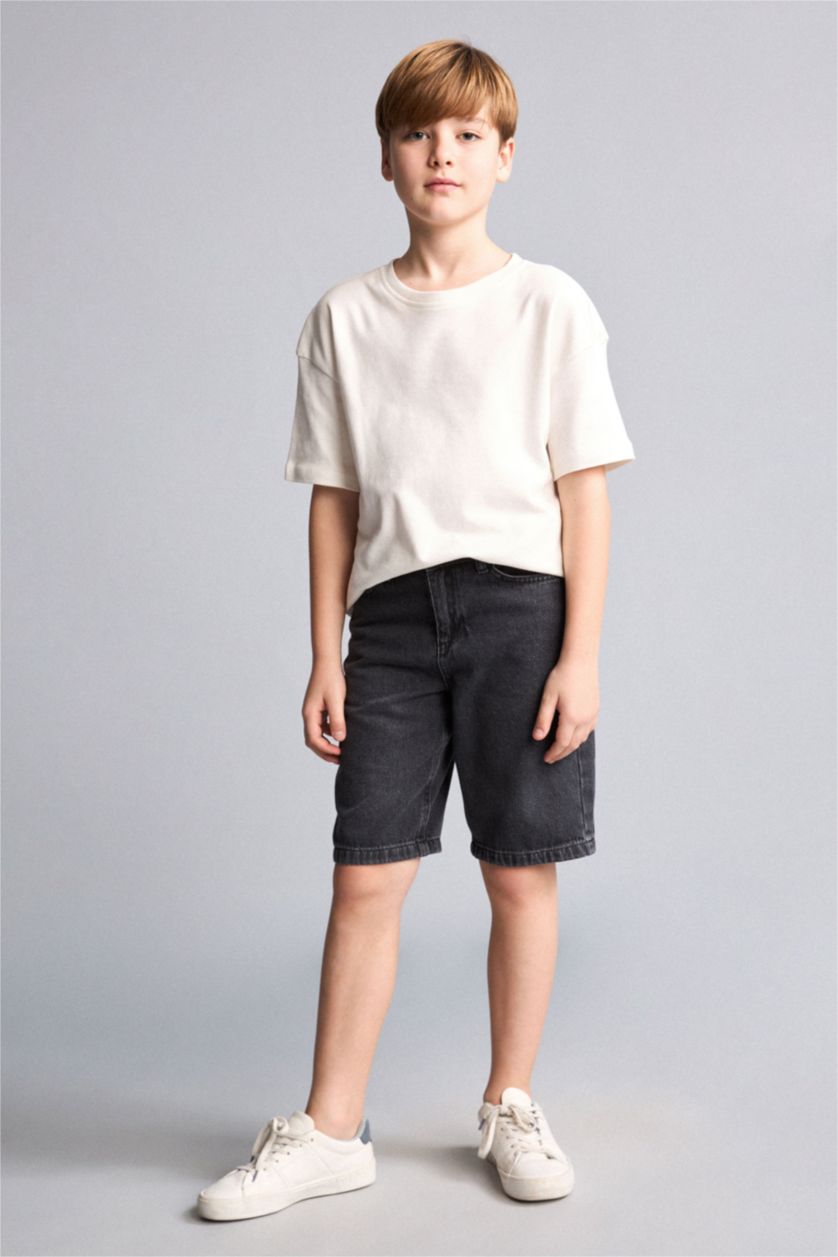 Young Boys - Teen Boys Grey Boy Regular Fit Shorts