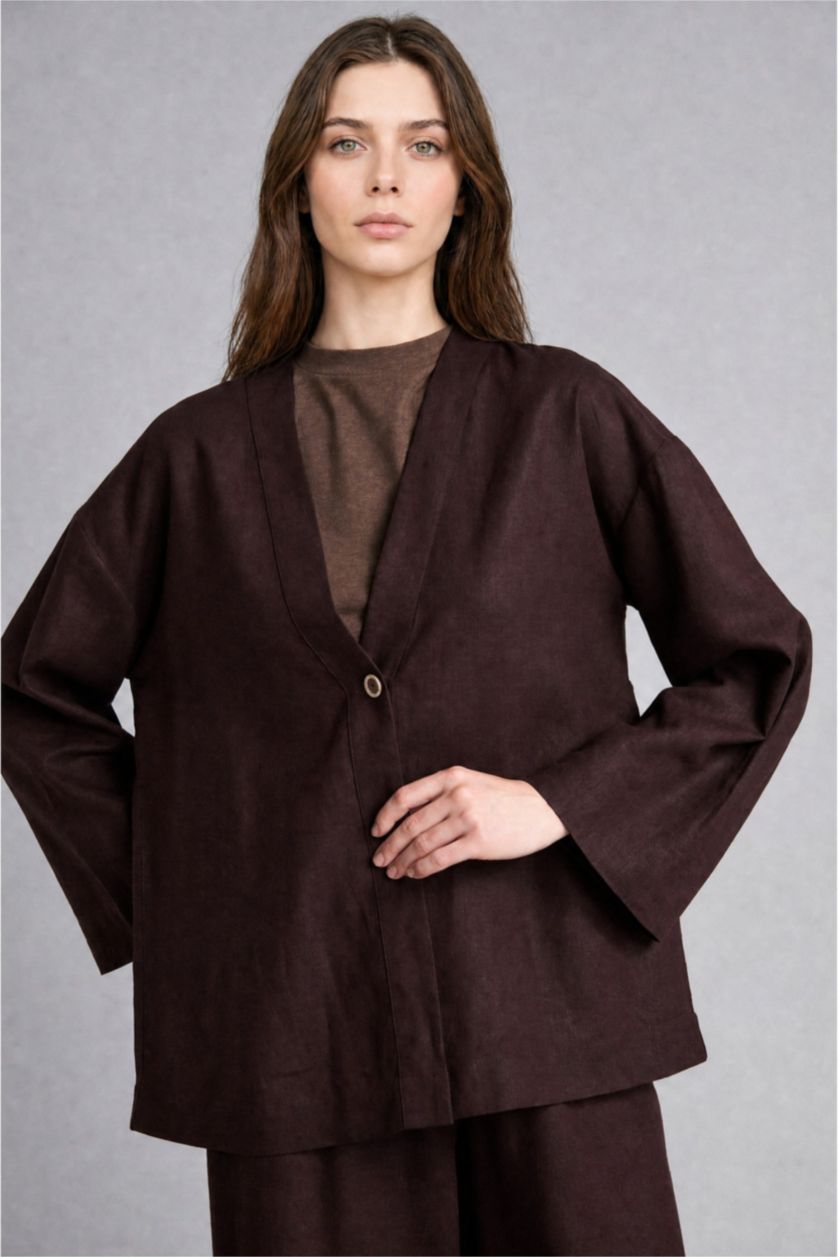 WOMAN Brown Regular Fit