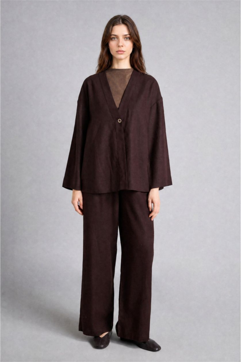 WOMAN Brown Regular Fit