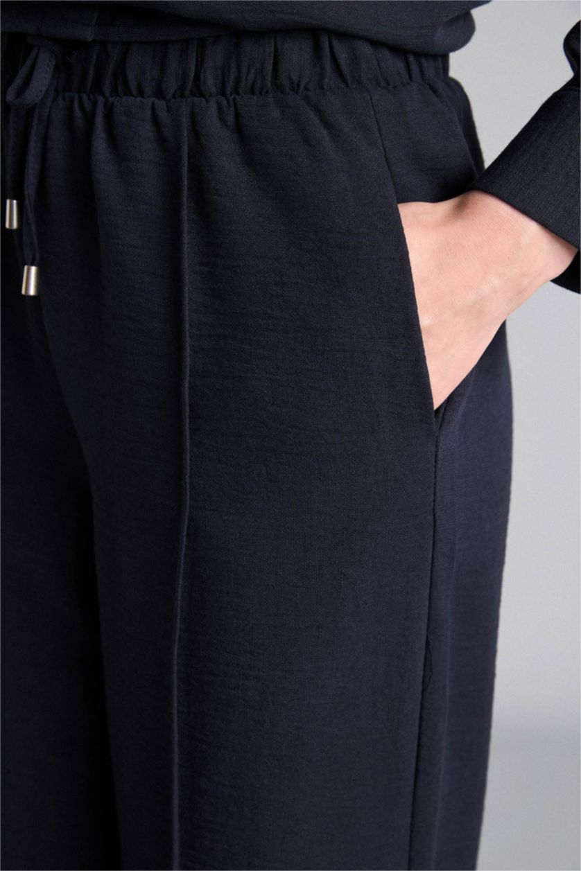 Kadın Lacivert Regular Fit Pantolon