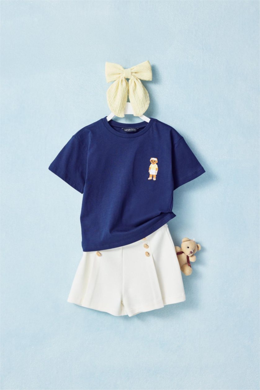 BABY GIRL Ecru Regular Fit Normal Waist Shorts