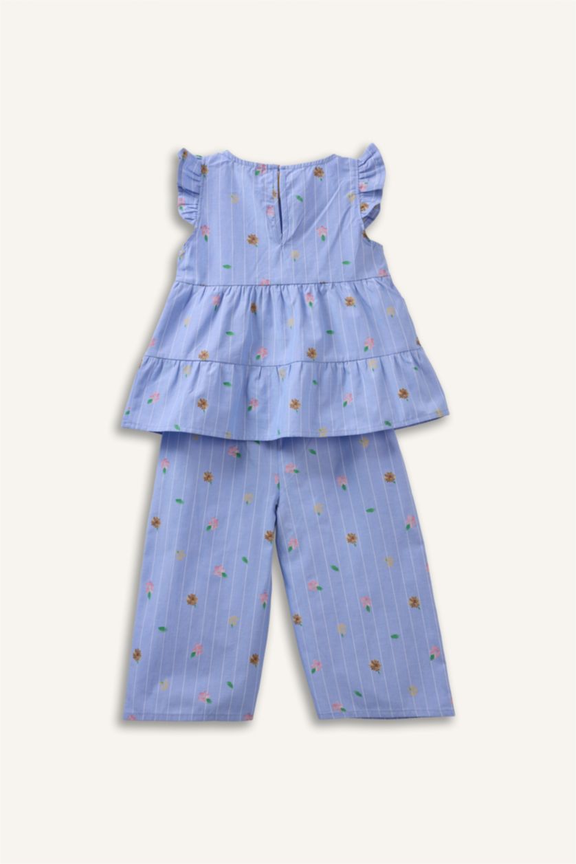 Kız Bebek Ekru Krinkıl 2'li Takım Kız Bebek