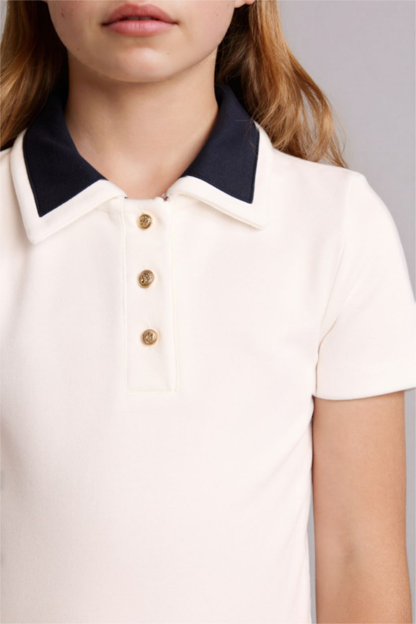 بنات أبيض فستان بناتي نص ردن