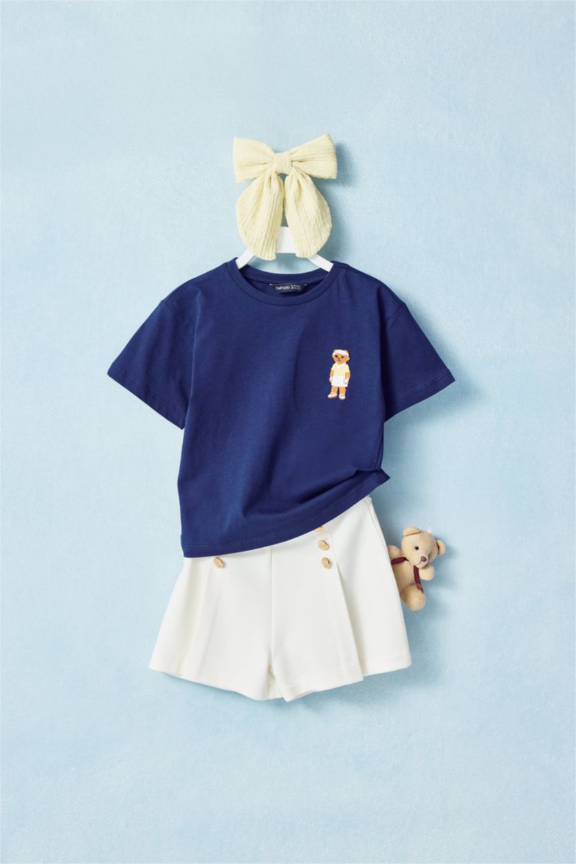 GIRLS & TEENS White Girl Pleat Knitted Skirt