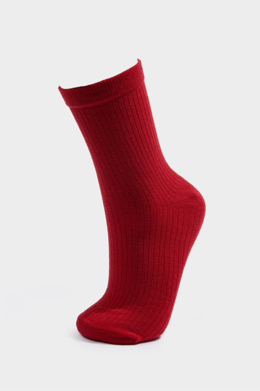 Kadın Karma Kadın 3'lü Pamuklu Uzun Çorap