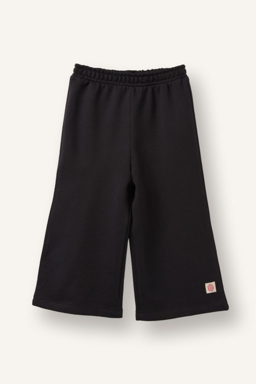 Kız Bebek Koyu Antrasit Wıde Leg Eşofman Altı Kız Bebek