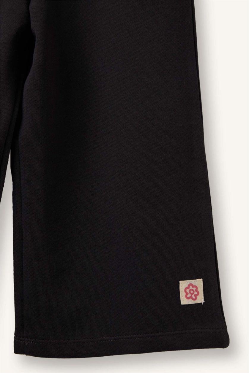 Kız Bebek Koyu Antrasit Wıde Leg Eşofman Altı Kız Bebek