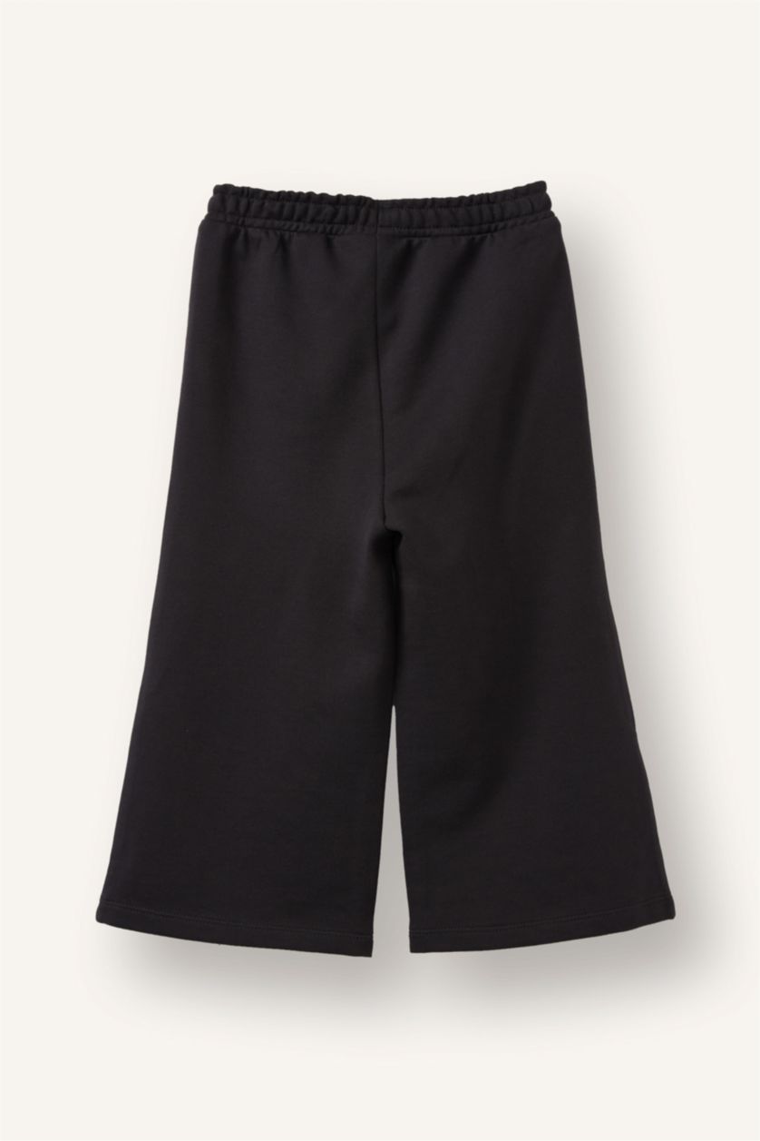 Kız Bebek Koyu Antrasit Wıde Leg Eşofman Altı Kız Bebek