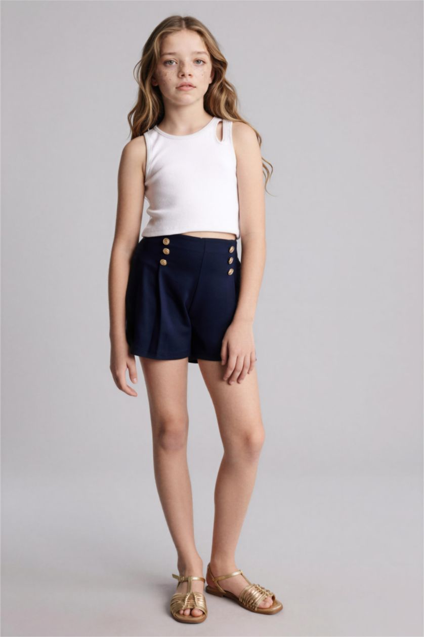 Kız Çocuk - Genç Kız Lacivert Şort Kız Çocuk