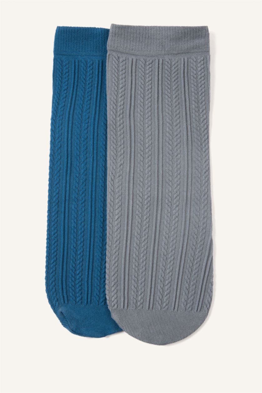 Kadın Gri Kadın 2'li Uzun Çorap