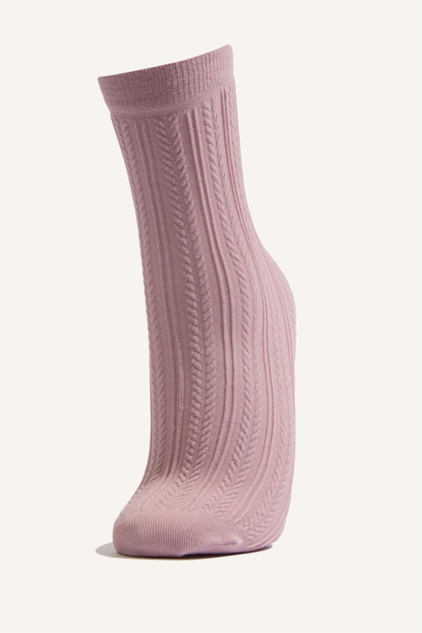 Kadın Açık Pembe Kadın 2'li Uzun Çorap