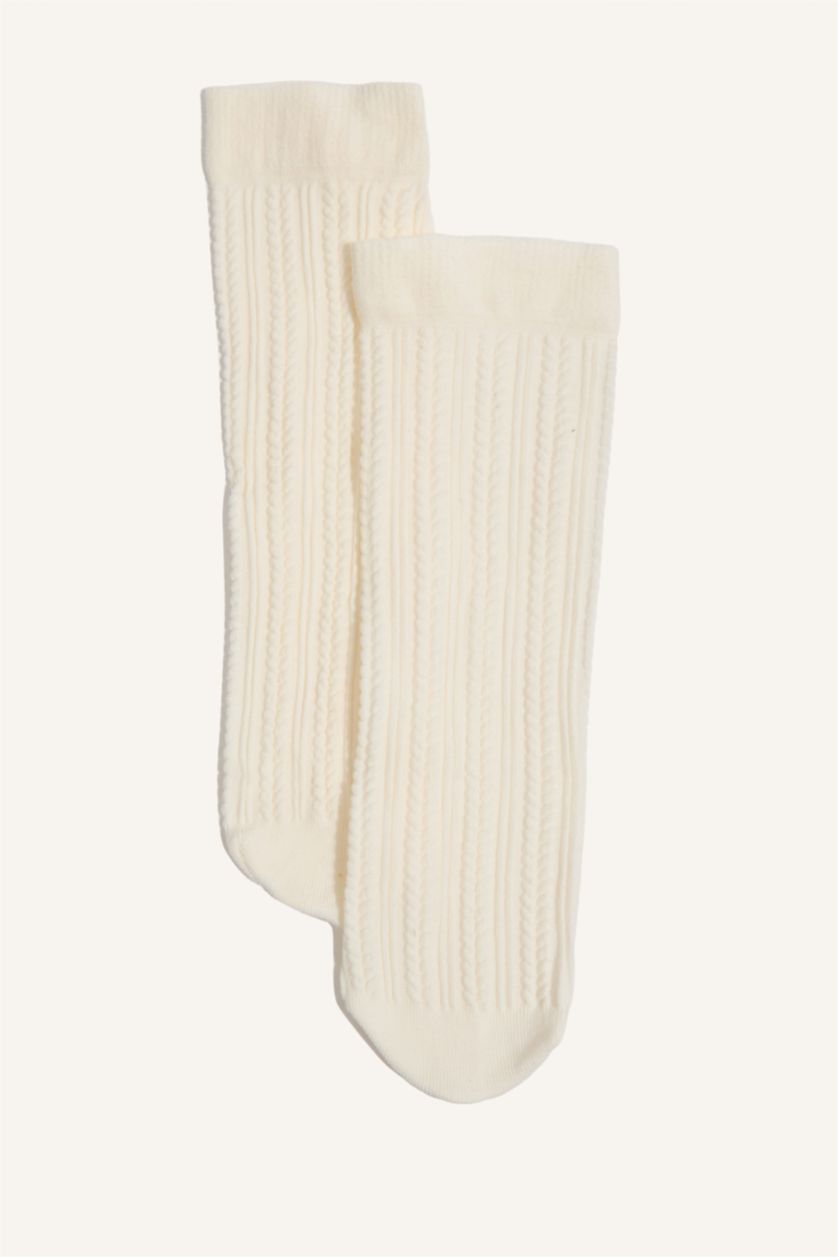 Kadın Açık Pembe Kadın 2'li Uzun Çorap