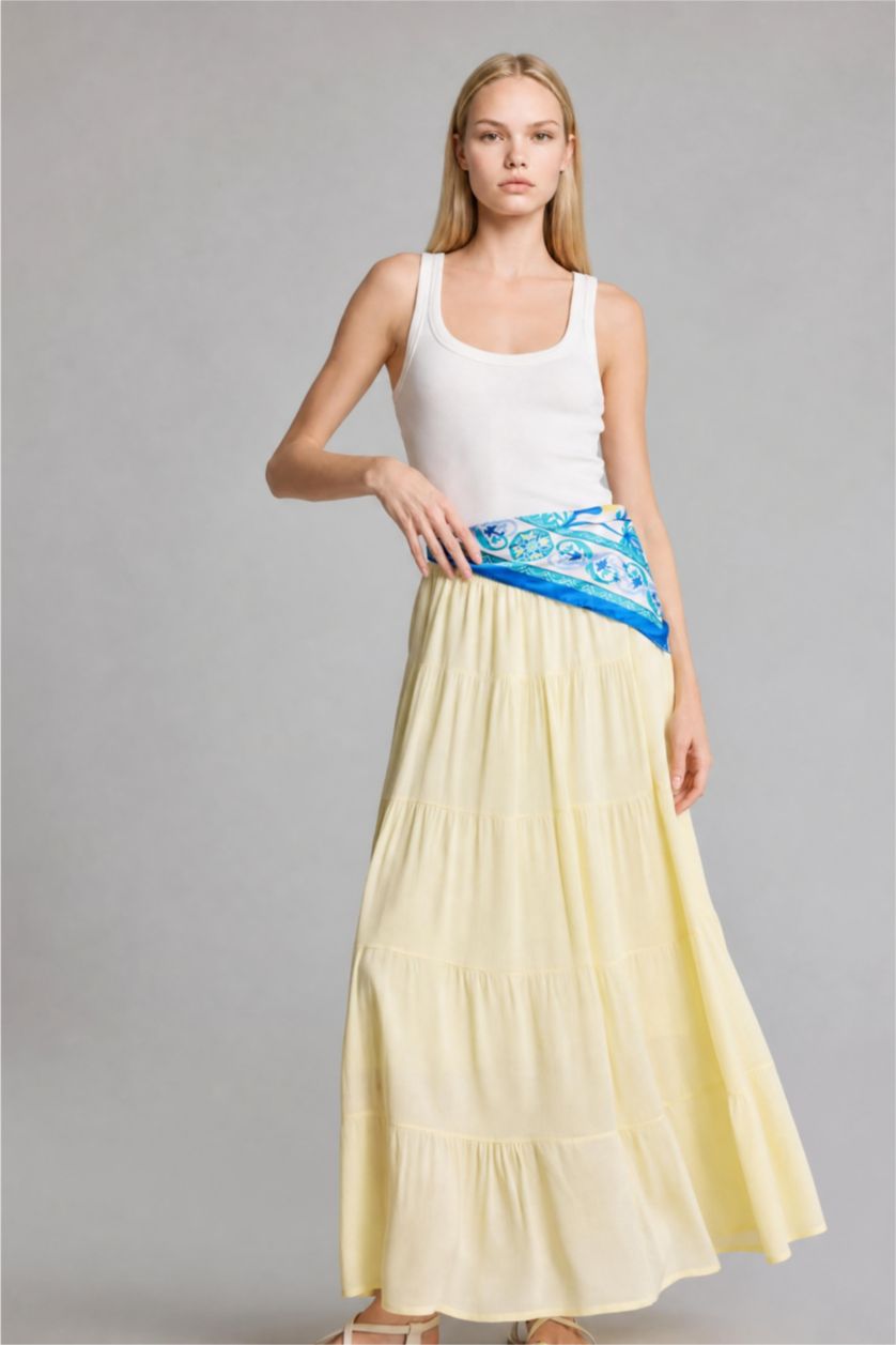 Women Light Yellow Maxi
