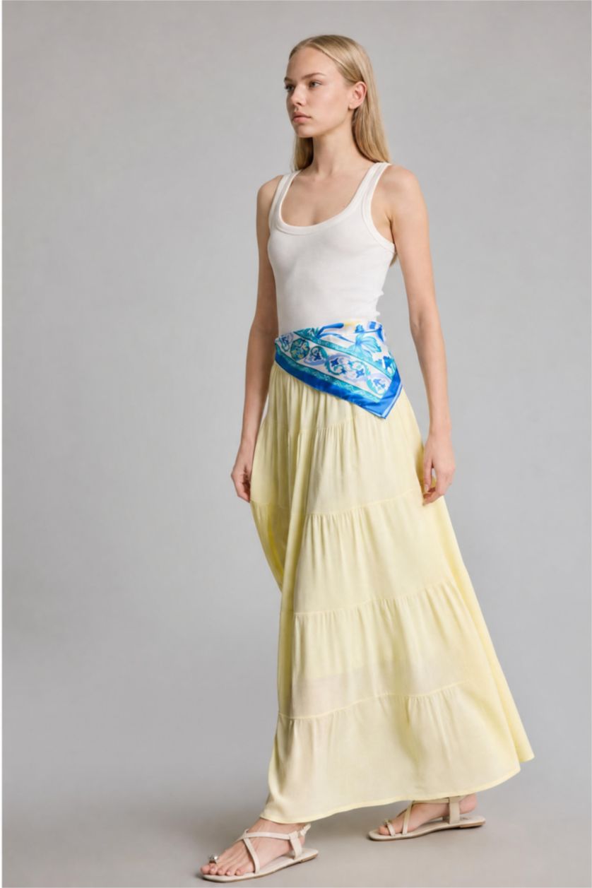 Women Light Yellow Maxi